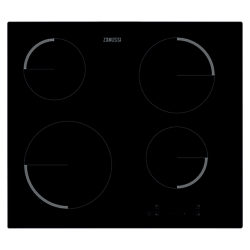 Zanussi ZEV6240FBA Frameless Ceramic Hob, Black Glass